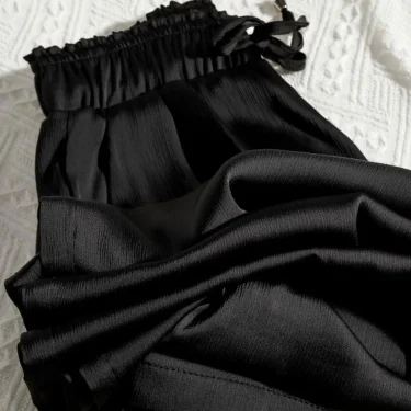 2025 Summer Fashion Women's Casual Trousers Loose Versatile Straight Sunscreen Wide Leg Pants 4