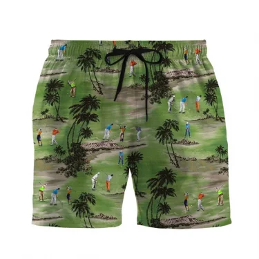 Tropical Beach Painting 3d Print Men Hawaiian Short Pants Cool Summer Swimming Trunks Kids Surfing Board Shorts Beachwear 5
