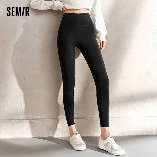 Semir Casual Pants Women Slimming Brushed Small Leg Pants New Autumn 2024 Show Long Legs Small People Nine-Point Shark Pants 3