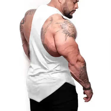 Usa Basketball Letter Logo Sleeveless Shirt Gym Bodybuilding Fitness Muscle Y-back Singlet Cotton Breathable Loose Men's Vests 6