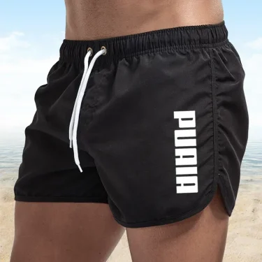 New Hot Summer Swim Trunks Sport Gym Running Breathable Shorts Male Beachwear Beach Shorts Quick Dry Mens Siwmwear Board Briefs 1