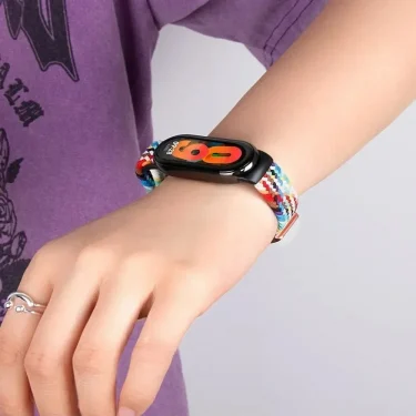 Braided Nylon Strap for Xiaomi Mi Band 9/8 Smart Watch Replaceable wristband Correa for Xiaomi Mi Band 9/Mi Band 8 Bracelet Belt 3