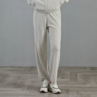 BC809 Autumn and winter high quality women's 100% cashmere trousers 1