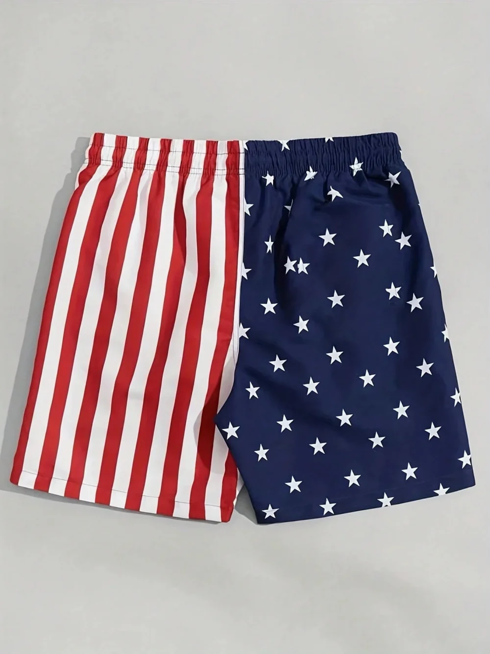 Summer Men' American Flag Shorts Breathable Absorb Sweat Quick-drying Gyms Loose Shorts Outdoor Sports Fashion Beach Mesh Shorts 2