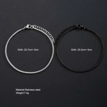 Stainless Steel Snake Bone Chain Bracelet Set for Men Women Punk Hip Hop Black Silver Color Couple Bracelets Party Jewelry Gifts 6