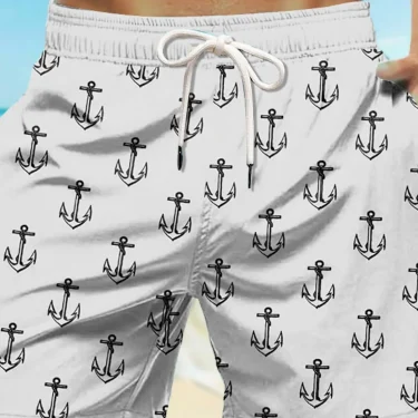 2025 New Men's Board Shorts Swim Shorts Swim Trunks Waist Anchor Quick Dry Short Holiday Beach Hawaiian Casual Micro-elastic 4