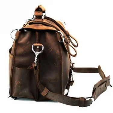 Vintage Crazy horse Genuine Leather Men Travel Bags Luggage Travel Bag Leather Men Duffle Bag Large Men Weekend Bag Overnight 3