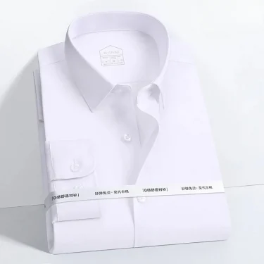 New Fabrics Modal Shirts Men Long Sleeve 8XL Micro Elasticity Men Shirts Long Sleeve Slim Fit Anti-wrinkle Classic 6