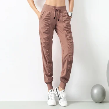 Spring/Summer Breathable Yoga Fitness Pants for Women's casual leggings, jogging and sports cropped pants 1