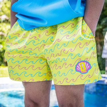 2025 Summer New Men's Teen Quick Drying Seaside Swimming Trunks American Fashion Trend Comfortable Casual Sports Baseball Shorts 1