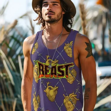 Summer new fresh style men's undershirt daily fitness sports street fashion breathable comfortable summer short sleeve 3