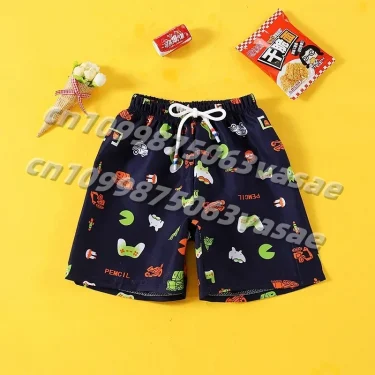 Hot Selling Sports Shorts Beach Wear Adult/children's Summer Swimming Pants Casual Loose Jacket Cartoon Pants 5