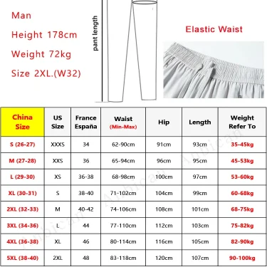 Men's Ice Silk Sweatpants 8 Colors Nylon/Spandex Light Cool Jogger Pants Unisex Man/Women Stretched Workout Sports Trousers 6