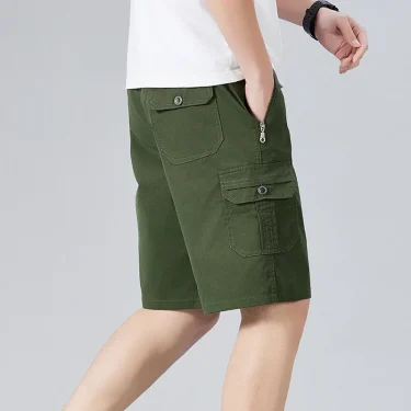 Lightweight Breathabel Outdoor Cargo Shorts Man Summer Casual Shorts for Men Multi Pockets Short Pants Drawstring Hiking Shorts 3