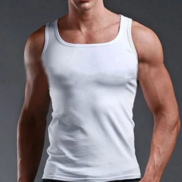 Summer Tank Top Mens Gym Fitness Training Clothing Male Solid Silm Fit Sleeveless Shirts For Men's Undershirt Vest Clothes 4