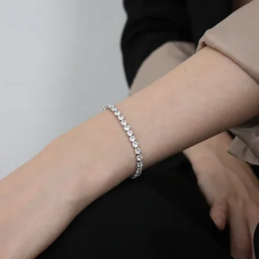 17/19CM Tennis Bracelet Cubic Zirconia Iced Out Crystal Chain Bracelet for Women Luxury Men Bracelet Chain Homme Jewelry Gifts 4