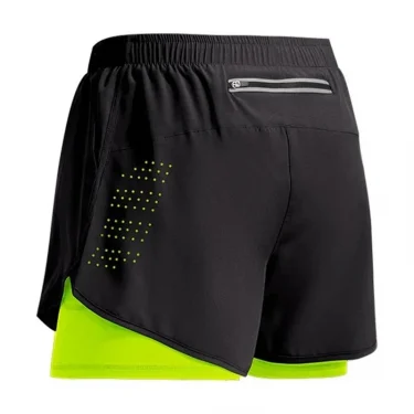 Men's Running Shorts Quick-drying Fitness ventilate Double Layer Shorts Men New Sport Workout Training Bodybuilding Short Pants 1