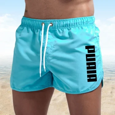 New Hot Summer Swim Trunks Sport Gym Running Breathable Shorts Male Beachwear Beach Shorts Quick Dry Mens Siwmwear Board Briefs 4