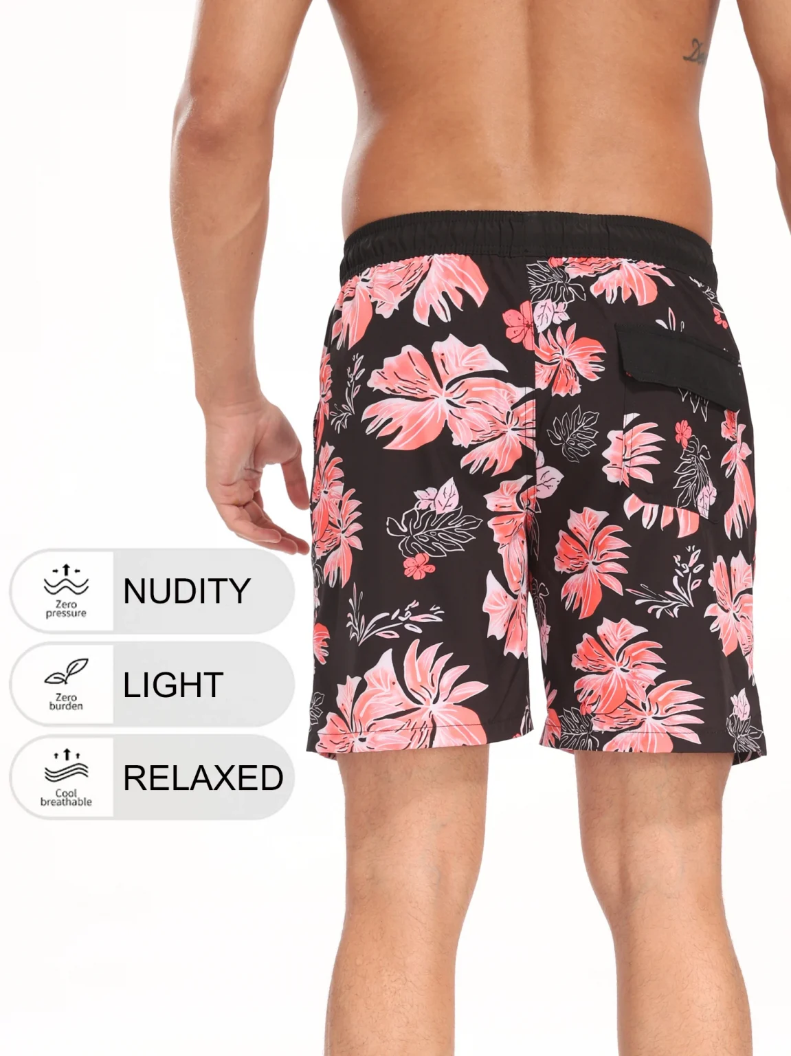 Summer New Men's Shorts Fashion Resort Quick Dry Beach Pants Men's Plus Size Lined Swim Trunks 2