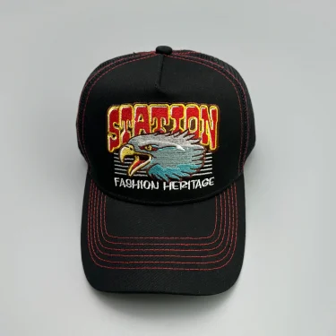 Sports Fish Eagle Bear Embroidery Baseball Hats New Unisex Sunshade Color Block Breathable Fashion Mesh Versatile Trucker Caps 5
