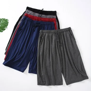 Modal Men's Shorts Summer Thin Five-point Home Shorts Loose Casual Large Size Home Pajamas Beach Pants 5