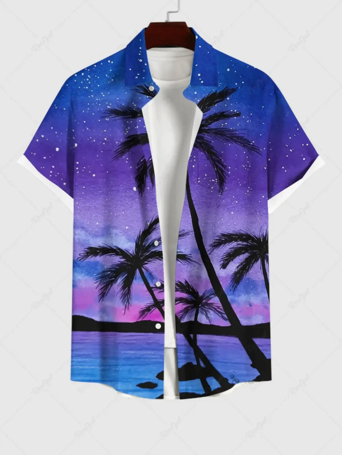 Fashion Men's Hawaiian Shirt 3D Printed Short Sleeved Button Down Lapel Shirt For Summer Oversized Tops Casual Shirts For Men 5