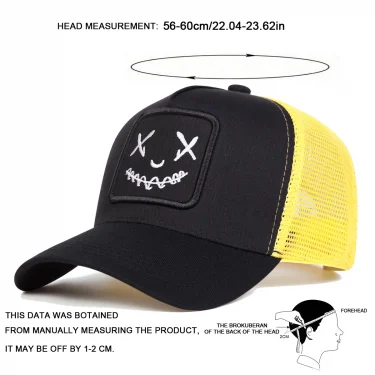 Unisex Personality Embroidery Baseball Net Caps Spring and Summer Outdoor Adjustable Casual Hats Sunscreen Hat Sports Golf Cap 6