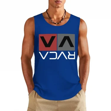 Funny Letter Print Men's Tank Tops Hawaiian Beach Surf Sleeveless Shirts Fashion Gym T-shirt Man Summer Casual Run Fitness Vest 3