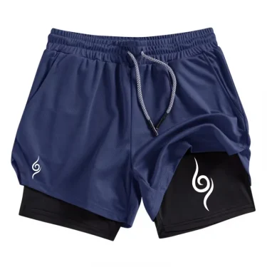 2 in 1 Workout Running Shorts for Men Gym Performance Shorts with Phone Pocket Towel Loop Athletic Quick Dry Shorts RL0333 4