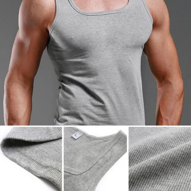 Hot Solid Color T Shirt For Men Summer Cotton Oversized T-shirt Men's Tank Top Sleeveless Shirts Basketball Fitness Gym Men Vest 3