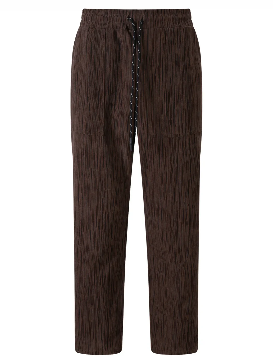 Spring new men's pants 2025 fashion corduroy high quality super casual trend for young men straight pants wide leg pants 5