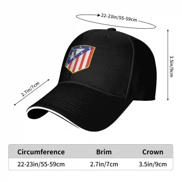 Athletic Club Madrid Baseball Cap Casual Hip Hop Hats Summer Unisex-Teens Running Hippie Baseball Caps 5