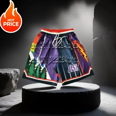 Basketball Shorts Men Mesh Gym Sports Training Drawstring Breathable Retro Casual Fashion With Pocket Quick Drying Casual Shorts 1
