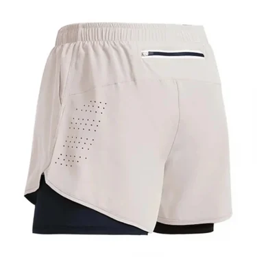 Men's Running Shorts Quick-drying Fitness ventilate Double Layer Shorts Men New Sport Workout Training Bodybuilding Short Pants 2
