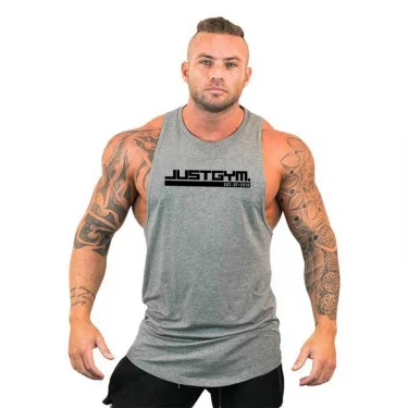 Mens Fitness Clothing Brand Workout Casual Gym Bodybuilding Tank Top Fashion Vest Breathable Singlets Sports Sleeveless Shirt 1