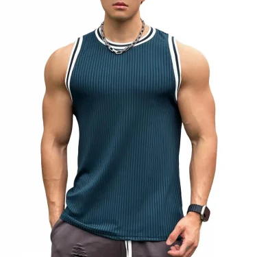 Summer Bodybuilding Tank Tops Men Gym Fitness Sport Sleeveless Shirt Male Casual Skinny Stringer Singlet Vest Workout Clothing 1