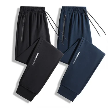 Joggers Man Breathable Quick Dry Sports Pants Spring Summer Drawstring Jogger Pants Men Sweatpants Fashion Casual Stretch Pants 1