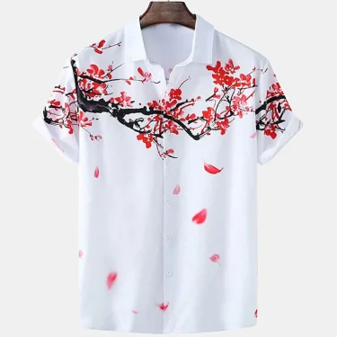 2024 Flower Shirt Hawaiian Men Clothes Loose Breathable Men's Shirts Summer Male Street Casual Short Sleeve Tops 5xl 4