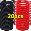 20pcs-black red