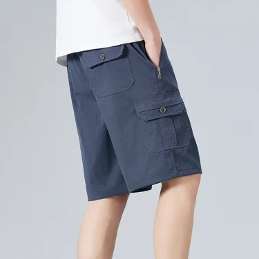 Lightweight Breathabel Outdoor Cargo Shorts Man Summer Casual Shorts for Men Multi Pockets Short Pants Drawstring Hiking Shorts 1