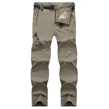 Four sided elastic quick drying pants for men's mountaineering outdoor pants, light and thin for women's summer elastic breathab 2