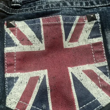 Britain Fashion Brand Women Rider Motorcycle Hot melt Printing Shorts Hot Girl Sexy Washed Denim Shorts Low Waist Mini Skirts 4