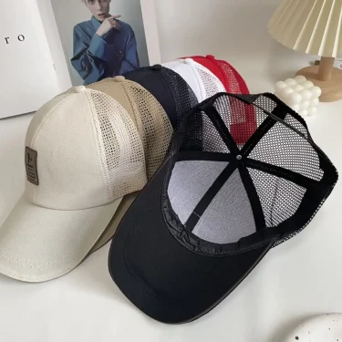 Breathable Mesh Quick Drying Baseball Cap Sunscreen Sun Hat Women Men Sun Protection Visor Net Cap Summer Outdoor Sports Run Cap 3