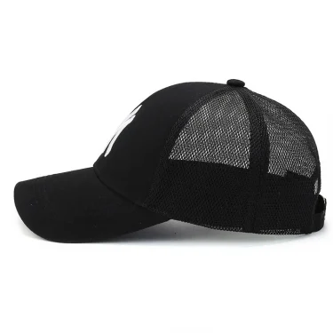 New Summer Unisex Women Men Baseball Caps Male Female Breathable Mesh Snapback Hats Black Casual Sport Hats Cap For Women Men 2