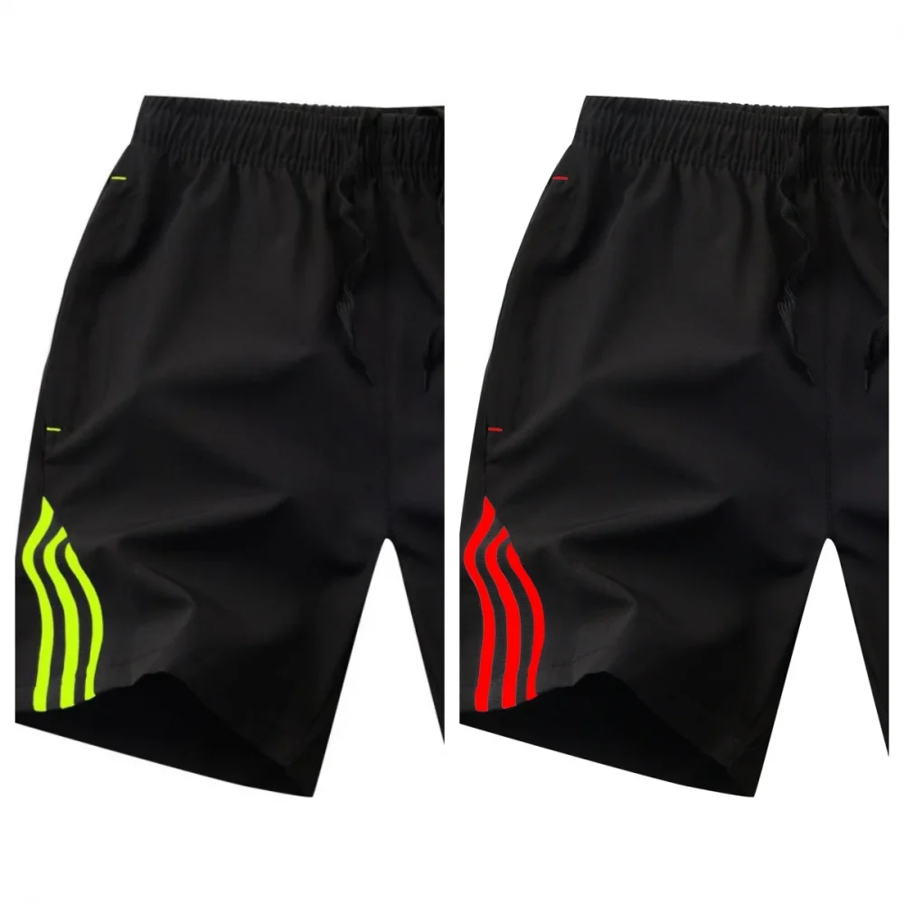 Three bar shorts, casual men's five piece pants, oversized casual pants, beach pants 5