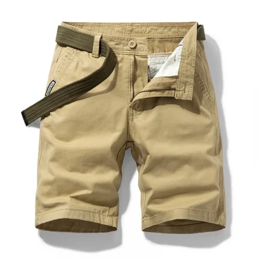 Men Summer Casual Solid Casual Cargo Shorts Men Fashion Cotton Tactical Shorts Pants Men Outdoor Breathable Joggers Shorts Male 1
