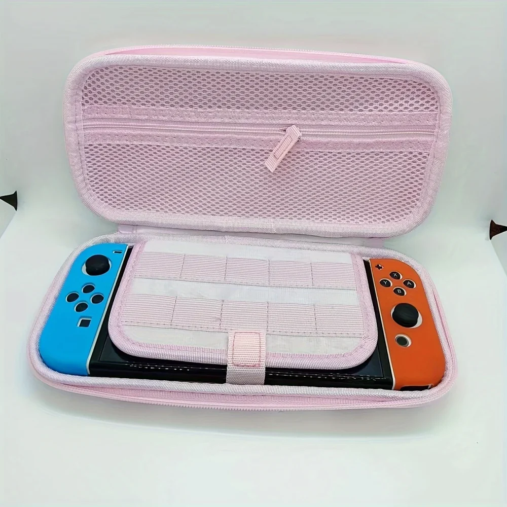 Carrying Case For Nintendo Switch Ns/Switch OLED Model，Hard portable travel case suitable strawberry themed switch accessories 3