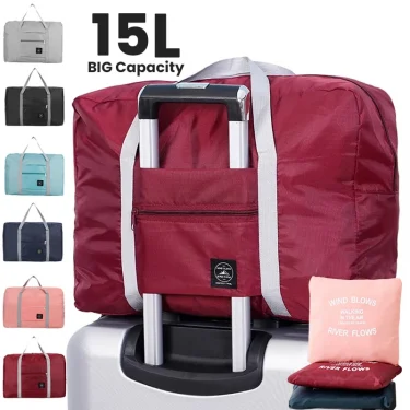 Foldable Travel Duffel Bag for Airlines Carry on Bag for Women and Girls Lightweight Large Capacity Sports Weekend Trip Overnigh 2