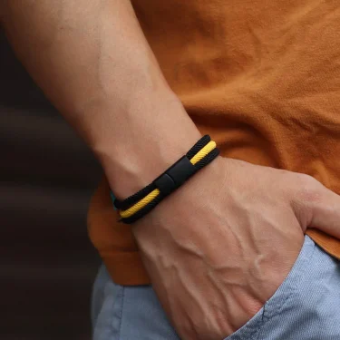 Noter Novel Men Bracelet 4mm Grade A Milan Rope Wrap Braclet Detachable Magnetic Buckle Outdoor Sports Camping Braslet Joias 3