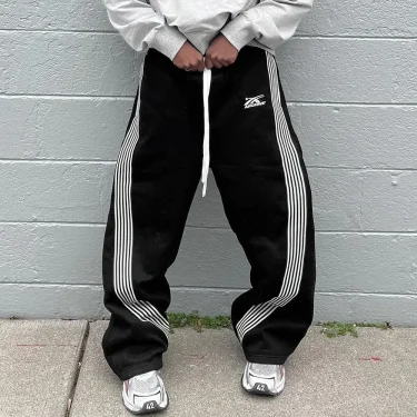 Y2K Retro Athleisure Pants Functional Tactical Features Embroidery Men's Women's Premium Jogging Fashion Drawstring Sweatpants 2